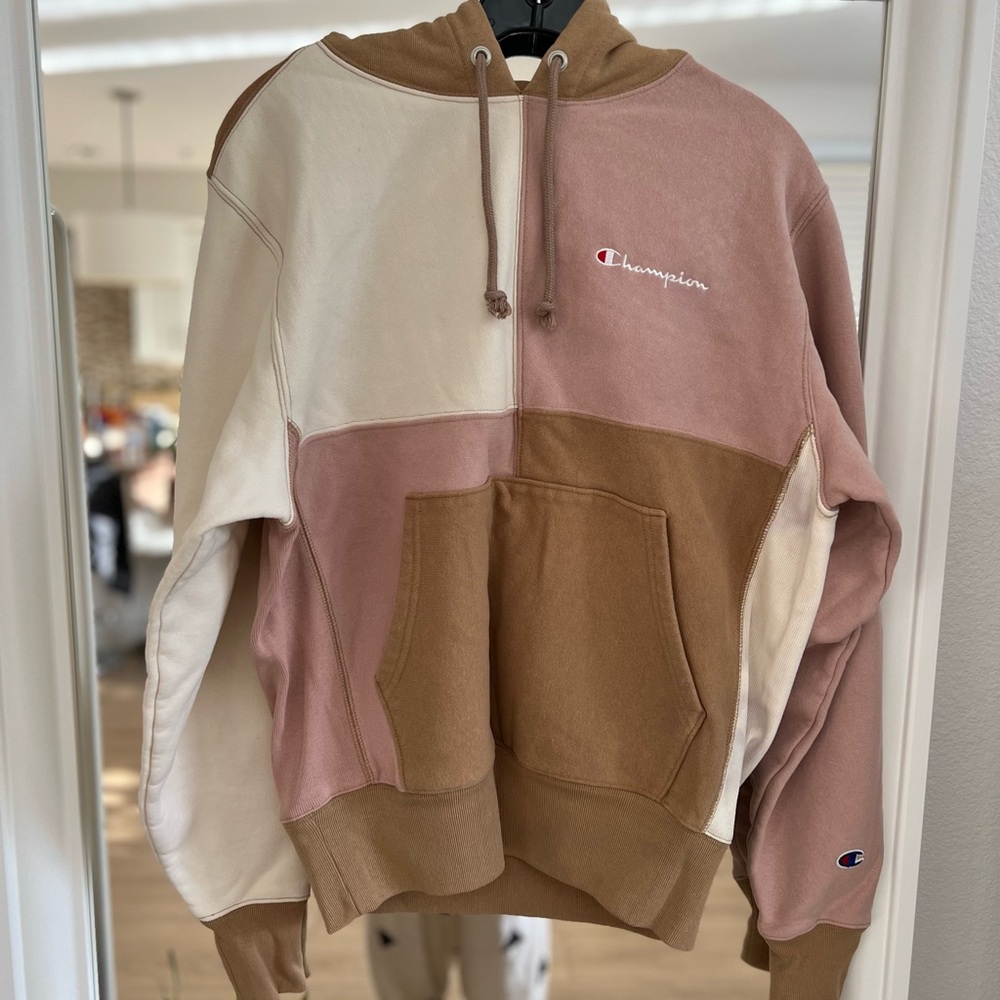 Champion color-blocked reverse weave hoodie sweater shirt -Size: small